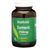 Health Aid Turmeric 750mg 60tabs - Συμπλήρωμα Διατροφής, Ισχυρό Αντιοξειδωτικό με Αντιφλεγμονώδεις Ιδιότητες