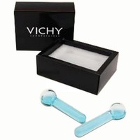 Δώρο Vichy Ice Globes Γυάλινες Σφαίρες για Μασάζ Προσώπου 1 Ζευγάρι