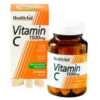 Health Aid Vitamin C 1500mg With Bioflavonoids 30tabs - Συμπλήρωμα Διατροφής Βραδείας Αποδέσμευσης για Παρατεταμένη Δράση