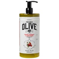 Korres Pure Greek Olive Shower Gel Pomegranate 1000ml - Τονωτικό Αφρόλουτρο με Εκχύλισμα Φύλλων Ελιάς & Άρωμα Ρόδι