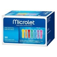 Microlet Coloured Lancets 100 Τεμάχια - Σκαρφιστήρες για το Σύστημα Παρακολούθησης Γλυκόζης Αίματος