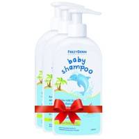 Σετ Frezyderm Baby Shampoo 3x300ml - Βρεφικό Σαμπουάν με Χαμομήλι Εστέρες Αμυγδάλου & Πρωτείνες Σιταριού