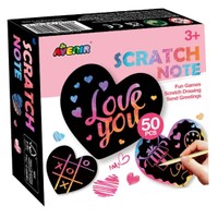 Avenir Scratch Heart Note 1 Τεμάχιο - Παιχνίδι Διασκέδασης για τα Παιδιά με Τολμηρά Κιτ Χειροτεχνίας & Δραστηριοτήτων με Σχήμα Καρδιάς