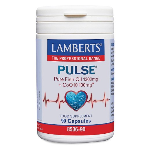 Lamberts Pulse Pure Fish Oil 1300mg & CoQ10 100mg 90caps Lamberts Pulse Pure Fish Oil 1300mg & CoQ10 100mg 90caps