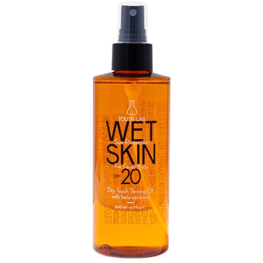 Youth Lab Wet Skin for Face & Body Spf20 Dry Touch Tanning Oil 200ml