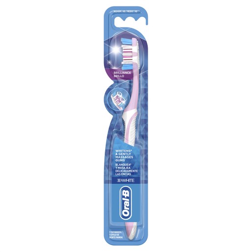 Oral-B 3D White Brilliance Οδοντόβουρτσα για Λευκά Δόντια 1 τεμάχιο Oral-B 3D White Brilliance Οδοντόβουρτσα για Λευκά Δόντια 1 τεμάχιο