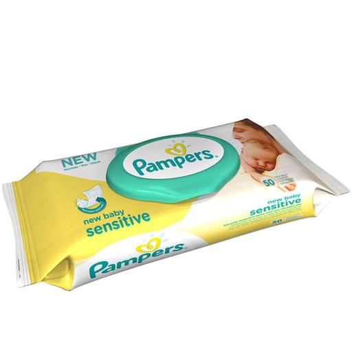 Pampers Baby Wipes New Baby Sensitive 50 τεμάχια Pampers Baby Wipes New Baby Sensitive 50 τεμάχια