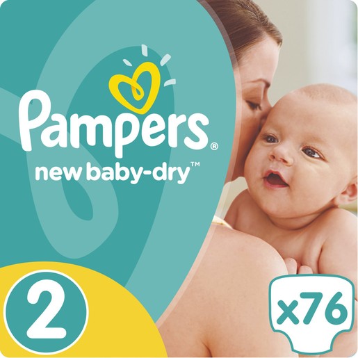Pampers New Baby Dry Jumpo Pack No2 (3-6kg) 76 πάνες, μόνο 0,23 € / πάνα Pampers New Baby Dry Jumpo Pack No2 (3-6kg) 76 πάνες, μόνο 0,23 € / πάνα