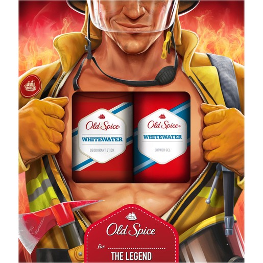 Old Spice Gift Box Fireman Whitewater Stick Αποσμητικό Στικ 50ml & Δώρο Shower Gel Αφρόλουτρο 250ml Old Spice Gift Box Fireman Whitewater Stick Αποσμητικό Στικ 50ml & Δώρο Shower Gel Αφρόλουτρο 250ml