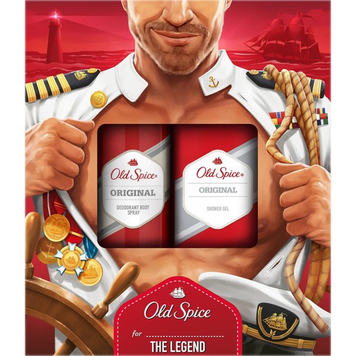 Old Spice Gift Box Captain Original Deodorant Body Spray Αποσμητικό 150ml & Δώρο Original Shower Gel Αφρόλουτρο 250ml Old Spice Gift Box Captain Original Deodorant Body Spray Αποσμητικό 150ml & Δώρο Original Shower Gel Αφρόλουτρο 250ml