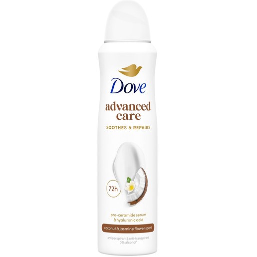 Dove Advanced Care 72h Deodorant Spray with Coconut & Jasmine Flower Scent 150ml