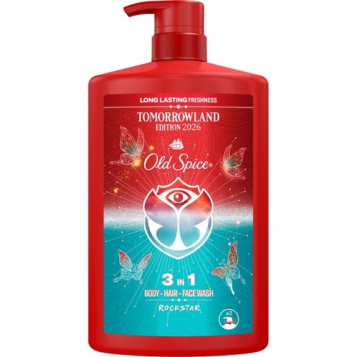 Old Spice Tomorrowland Special Edition Rockstar 3 in 1 Shower Gel & Shampoo 1L