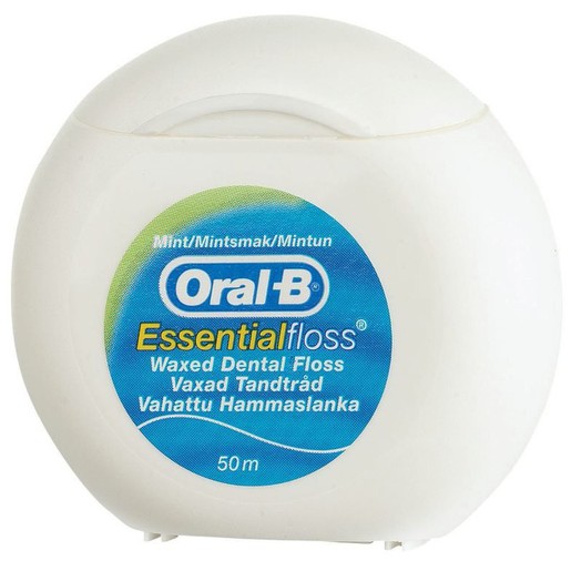 Oral-B Essential Floss Κηρωμένο Οδοντικό Νήμα με Γεύση Μέντας 50m Oral-B Essential Floss Κηρωμένο Οδοντικό Νήμα με Γεύση Μέντας 50m