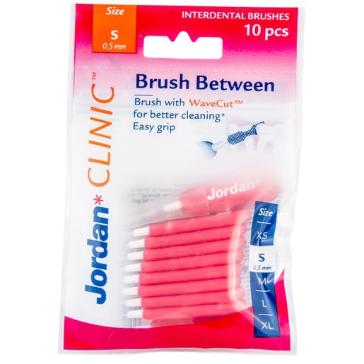Jordan Clinic Brush Between Interdental Brushes 10 Τεμάχια - Small 0.05mm
