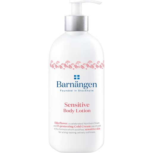 Barnangen Body Lotion Sensitive Γαλάκτωμα Σώματος με Άνθη Κουφοξυλιάς & 5% Cold Cream για Ευαίσθητες Επιδερμίδες 400ml Barnangen Body Lotion Sensitive Γαλάκτωμα Σώματος με Άνθη Κουφοξυλιάς & 5% Cold Cream για Ευαίσθητες Επιδερμίδες 400ml