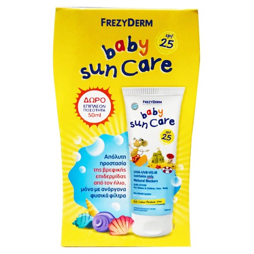 Frezyderm Promo Baby Sun Care Spf25, 100ml & Δώρο Επιπλέον Ποσότητα 50ml Frezyderm Promo Baby Sun Care Spf25, 100ml & Δώρο Επιπλέον Ποσότητα 50ml