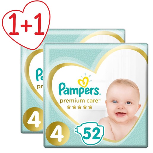 Pampers Πακέτο Προσφοράς Premium Care Jumbo Pack No4 (9-14kg) 2x52 πάνες 1+1 Δώρο Pampers Πακέτο Προσφοράς Premium Care Jumbo Pack No4 (9-14kg) 2x52 πάνες 1+1 Δώρο
