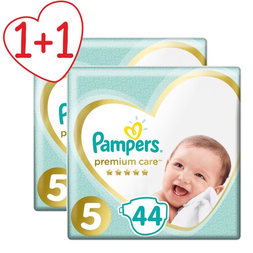 Pampers Πακέτο Προσφοράς Premium Care Jumbo Pack No5 (11-16kg) 2x44 πάνες 1+1 Δώρο Pampers Πακέτο Προσφοράς Premium Care Jumbo Pack No5 (11-16kg) 2x44 πάνες 1+1 Δώρο