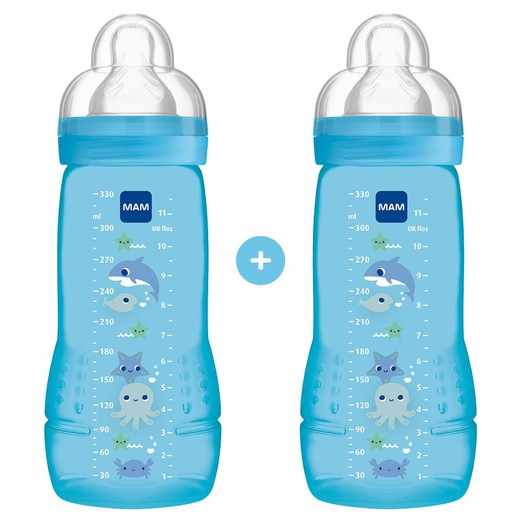 Mam Promo Pack Easy Active™ Baby Bottle Fairy Tale 4+ Μηνών Κωδ 365S Μπιμπερό Πολυπροπυλενίου με Θηλή Σιλικόνης 2x330ml Mam Promo Pack Easy Active™ Baby Bottle Fairy Tale 4+ Μηνών Κωδ 365S Μπιμπερό Πολυπροπυλενίου με Θηλή Σιλικόνης 2x330ml