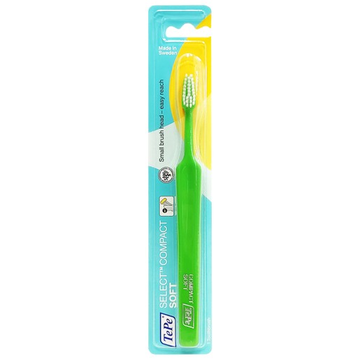 TePe Select Compact Soft Οδοντόβουρτσα Μαλακή για Αποτελεσματικό Καθαρισμό 1 Τεμάχιο TePe Select Compact Soft Οδοντόβουρτσα Μαλακή για Αποτελεσματικό Καθαρισμό 1 Τεμάχιο