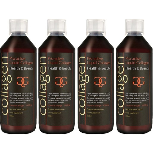 Σετ Collagen ProActive Πόσιμο Κολλαγόνο 2400ml (4x600ml) - 4 Λεμόνι