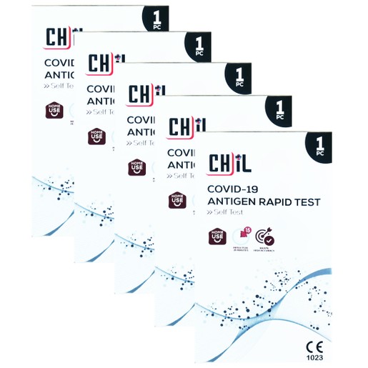 Chil Πακέτο Προσφοράς Covid-19 Antigen Rapid Self Test Cassette 5 Τεμάχια