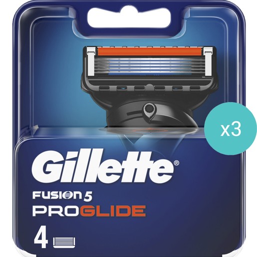 Σετ Gillette Fusion 5 ProGlide Men’s Razor Blade Refills 12 Τεμάχια (3x4 Τεμάχια)