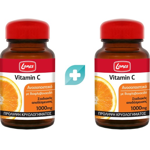 Σετ Lanes Vitamin C 1000mg 60tabs (2x30tabs)