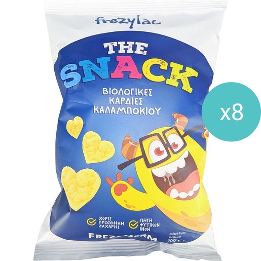 Σετ Frezyderm Frezylac The Snack Organic Corn Hearts 240g (8x30g)