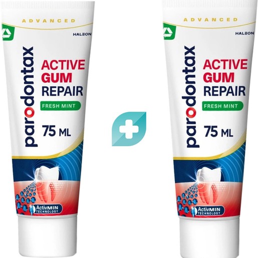 Σετ Parodontax Active Gum Repair Fresh Mint Toothpaste 150ml (2x75ml)