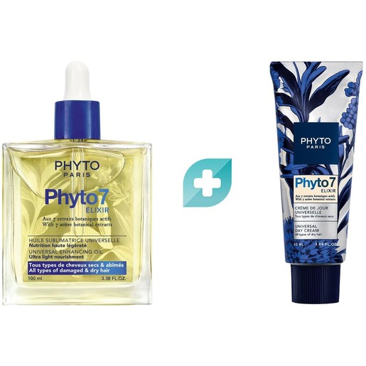 Σετ Phyto 7 Elixir Universal Enhansing Oil 100ml & Universal Day Cream 50ml