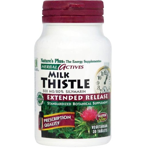 Natures Plus Extended Release Milk Thistle 500mg Συμπλήρωμα Διατροφής με Γαϊδουράγκαθο για Αποτοξίνωση του Ήπατος 30tabs Natures Plus Extended Release Milk Thistle 500mg Συμπλήρωμα Διατροφής με Γαϊδουράγκαθο για Αποτοξίνωση του Ήπατος 30tabs