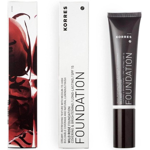Korres Wild Rose Foundation Make Up Spf15 30ml Korres Wild Rose Foundation Make Up Spf15 30ml