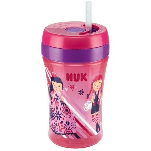 Nuk Easy Learning Fun Cup Παγουράκι Πολυπροπυλενίου με Μαλακό Καλαμάκι Σιλικόνης 18m+ 300ml Nuk Easy Learning Fun Cup Παγουράκι Πολυπροπυλενίου με Μαλακό Καλαμάκι Σιλικόνης 18m+ 300ml