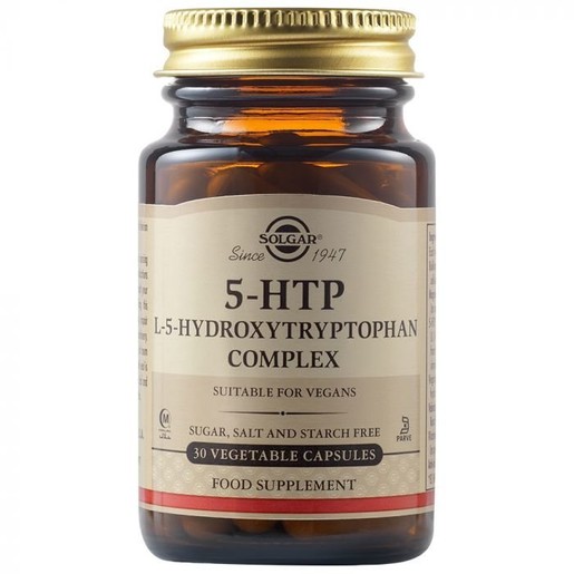 Solgar 5-HTP (5-Υδροξυ-Τρυπτοφανη) 100mg veg.caps Solgar 5-HTP (5-Υδροξυ-Τρυπτοφανη) 100mg veg.caps
