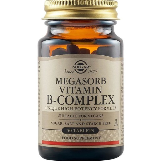 Solgar Megasorb Vitamin B50 Complex 50tabs