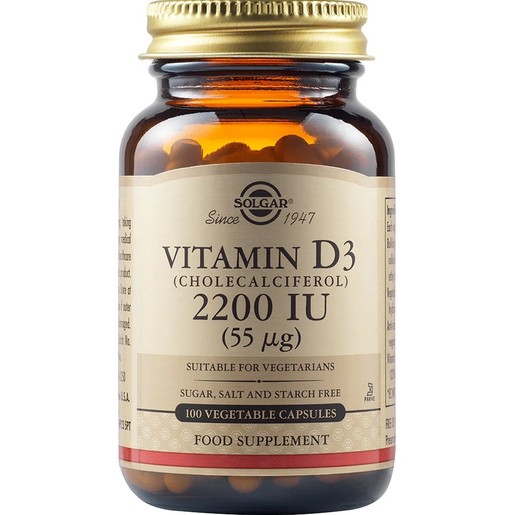 Solgar Vitamin D3 2200IU, 100caps