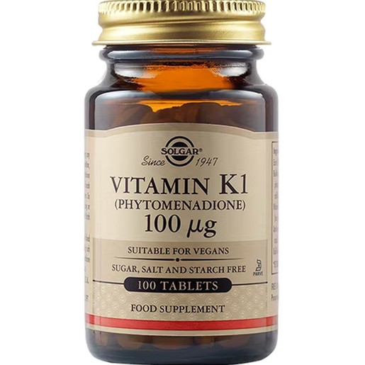 Solgar Vitamin Κ1 100μg, 100tabs
