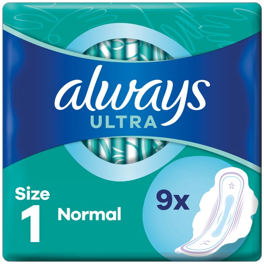 Always Ultra Normal Σερβιέτες με Φτερά 9τεμάχια Always Ultra Normal Σερβιέτες με Φτερά 9τεμάχια