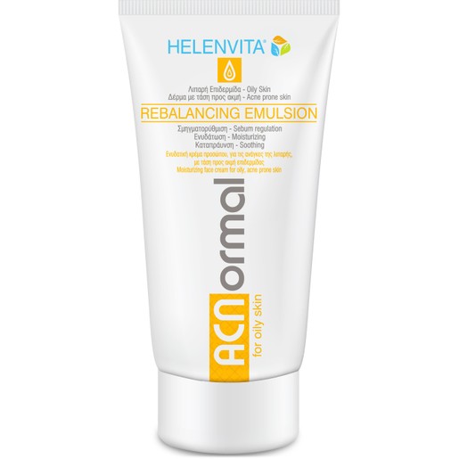 Helenvita ACNormal Rebalancing Emulsion Ενυδατική Κρέμα Προσώπου που Ρυθμίζει την Έκκριση Σμήγματος 60ml Helenvita ACNormal Rebalancing Emulsion Ενυδατική Κρέμα Προσώπου που Ρυθμίζει την Έκκριση Σμήγματος 60ml