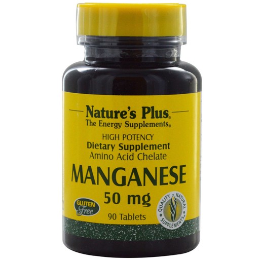 Nature\'s Plus Manganese 50 mg Συμπλήρωμα Διατροφής από Χηλικό Μαγγάνιο με Αντιοξειδωτικές Ιδιότητες 90tabs Nature\'s Plus Manganese 50 mg Συμπλήρωμα Διατροφής από Χηλικό Μαγγάνιο με Αντιοξειδωτικές Ιδιότητες 90tabs