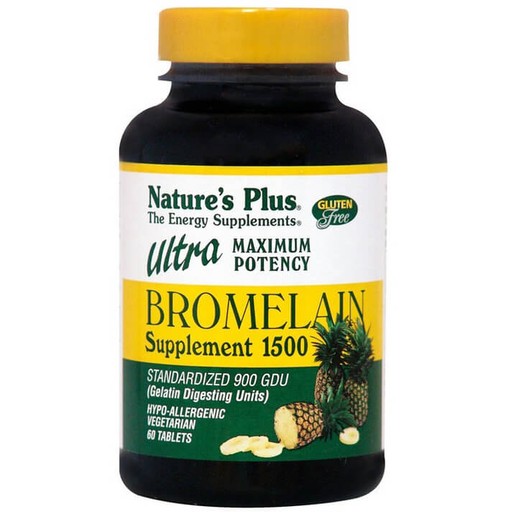 Nature\'s Plus Bromelain Ultra 1500mg Συμπλήρωμα Διατροφής Βρομελαΐνης, Φυσικό Πεπτικό Ένζυμο που Διασπά τις Πρωτεΐνες 60 tabs Nature\'s Plus Bromelain Ultra 1500mg Συμπλήρωμα Διατροφής Βρομελαΐνης, Φυσικό Πεπτικό Ένζυμο που Διασπά τις Πρωτεΐνες 60 tabs