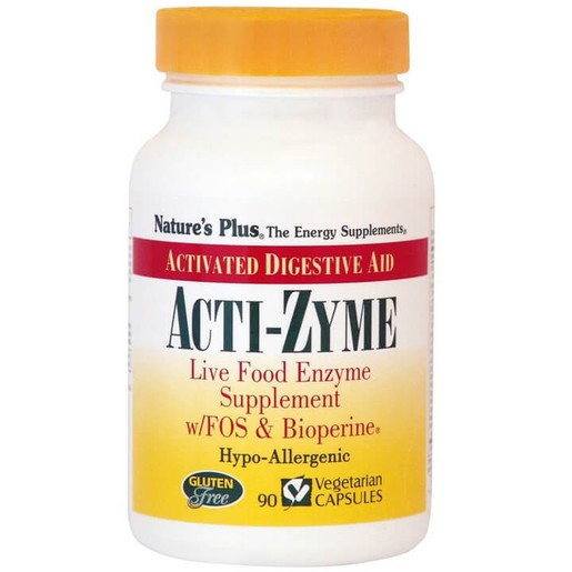 Natures Plus Acti-Zyme Συμπλήρωμα Διατροφής που Περιλαμβάνει Μεγάλο Φάσμα Πρωτεολυτικών και Άλλων Πεπτικών Ενζύμων 90Veg.Caps Natures Plus Acti-Zyme Συμπλήρωμα Διατροφής που Περιλαμβάνει Μεγάλο Φάσμα Πρωτεολυτικών και Άλλων Πεπτικών Ενζύμων 90Veg.Caps