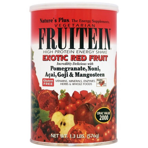 Nature\'s Plus Fruitein Exotic Red Fruit Shake 1,3lb Συμπλήρωμα Διατροφής,Φόρμουλα Πλήρους Πρωτεΐνης, Γεύση Εξωτικά Φρούτα 576gr Nature\'s Plus Fruitein Exotic Red Fruit Shake 1,3lb Συμπλήρωμα Διατροφής,Φόρμουλα Πλήρους Πρωτεΐνης, Γεύση Εξωτικά Φρούτα 576gr