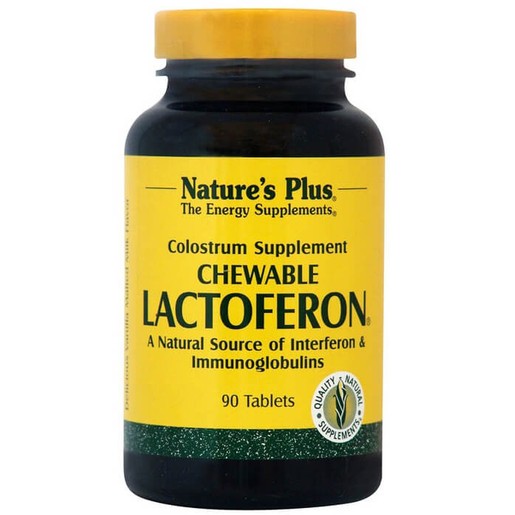 Nature\'s Plus Lactoferon Συμπλήρωμα Διατροφής από Καθαρό Πρωτόγαλα, Έξτρα Ενίσχυση του Ανοσοποιητικού Συστήματος 90ChewTabs Nature\'s Plus Lactoferon Συμπλήρωμα Διατροφής από Καθαρό Πρωτόγαλα, Έξτρα Ενίσχυση του Ανοσοποιητικού Συστήματος 90ChewTabs