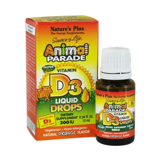 Nature\'s Plus Animal Parade Vitamin D3 500IU Συμπλήρωμα Διατροφής Βιταμίνης D 90 Μασώμενα Ζωάκια Nature\'s Plus Animal Parade Vitamin D3 500IU Συμπλήρωμα Διατροφής Βιταμίνης D 90 Μασώμενα Ζωάκια