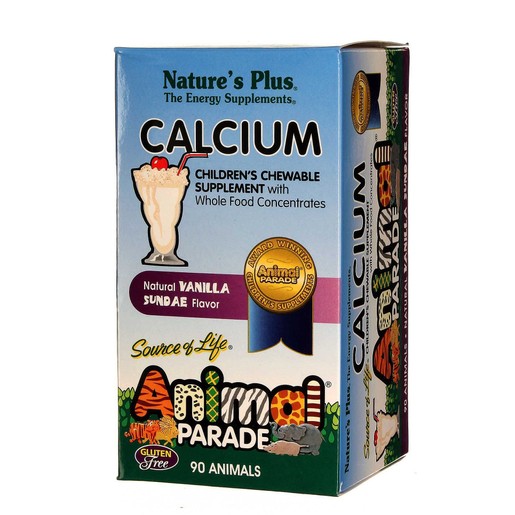 Nature\'s Plus Animal Parade Calcium Παιδικό Συμπλήρωμα Διατροφής με Ασβέστιο 90 μασώμενες ταμπλέτες. Nature\'s Plus Animal Parade Calcium Παιδικό Συμπλήρωμα Διατροφής με Ασβέστιο 90 μασώμενες ταμπλέτες.