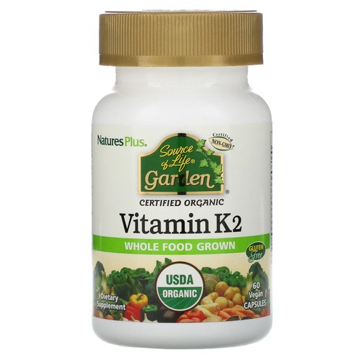Natures Plus Source of Life Garden Vitamin K2 120mcg Συμπλήρωμα Διατροφής με Βιταμίνη K2 60 Vcaps Natures Plus Source of Life Garden Vitamin K2 120mcg Συμπλήρωμα Διατροφής με Βιταμίνη K2 60 Vcaps