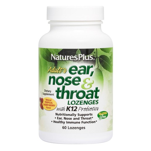 Nature\'s Plus Ear, Nose & Throat Προβιοτικά Εξισορρόπησης της Μικροβιακής Χλωρίδας του Αυτιού, της Μύτης & του Λαιμού 60 Tabs Nature\'s Plus Ear, Nose & Throat Προβιοτικά Εξισορρόπησης της Μικροβιακής Χλωρίδας του Αυτιού, της Μύτης & του Λαιμού 60 Tabs
