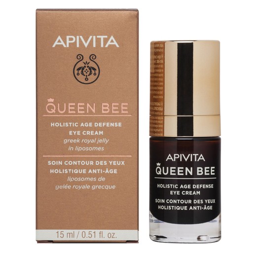 Apivita Queen Bee Holistic Age Defence Eye Cream With Greek Royal Jelly In Liposomes 15ml Apivita Queen Bee Holistic Age Defence Eye Cream With Greek Royal Jelly In Liposomes 15ml